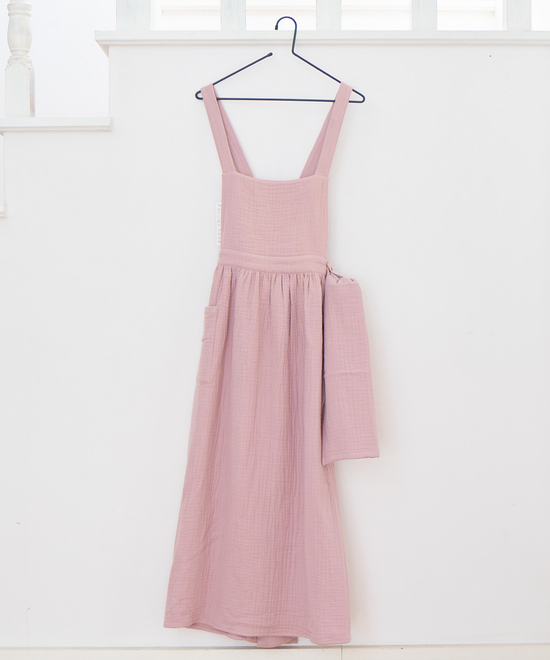 COTTON GAUZE APRON TOWEL SET