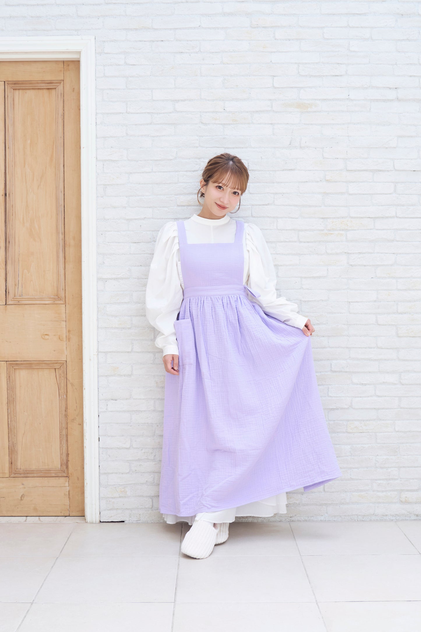 COTTON GAUZE APRON
