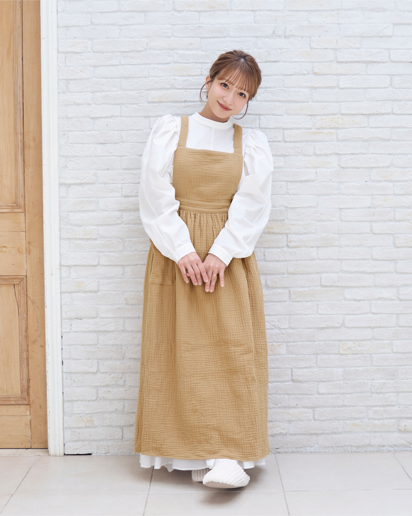 COTTON GAUZE APRON