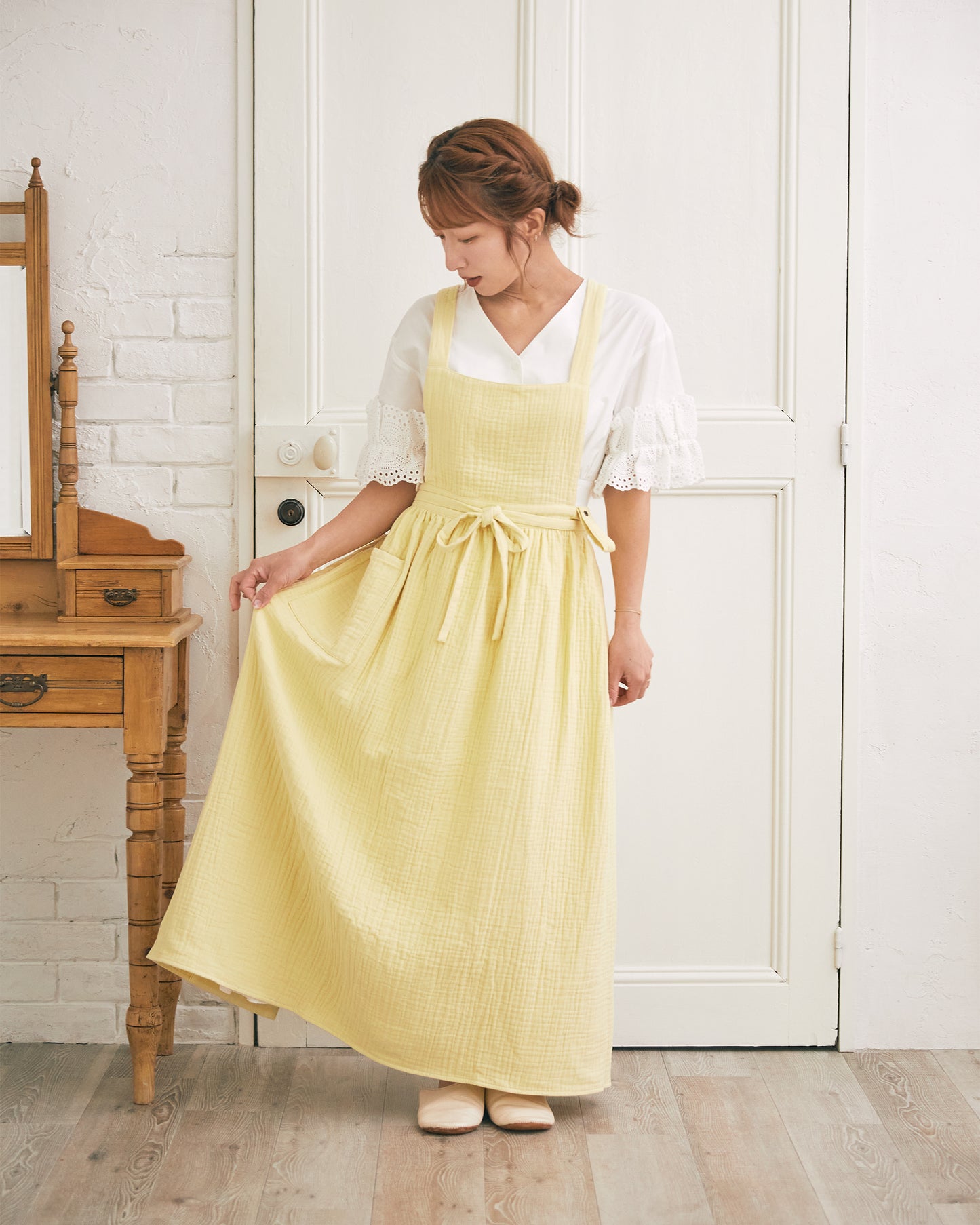 COTTON GAUZE APRON – Parsley